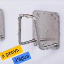 Gancho Adesivo Inox Porta Esponja Bucha Suporte de Pia Parede Cozinha Premium