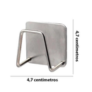 Gancho Adesivo Inox Porta Esponja Bucha Suporte de Pia Parede Cozinha Premium