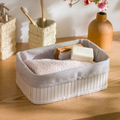 Kit 3 Organizadores Premium de Bambu com Forro