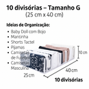 Colmeia Organizadora de Gaveta Clean Transparente PP, P, M, G, GG para Gavetas e Closet