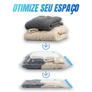 Kit 5 ou 10 Saco A Vácuo Grande Organizador Edredom Coberto Mala Roupa De Cama com bomba elétrica Grande 110x70