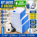 Kit 5 ou 10 Saco A Vácuo Grande Organizador Edredom Coberto Mala Roupa De Cama com bomba elétrica Grande 110x70