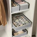 Organizador De Gaveta Dobrável Intimas Meias Cueca Calcinha 30X30X10CM Com 24 Possível Empilhar